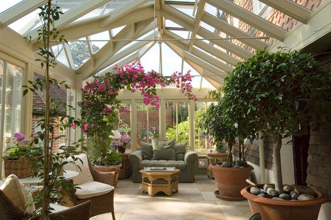 Conservatory Winter Garden Plants Ideas source Happy Modern