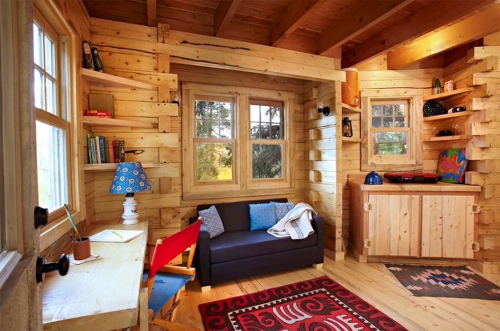 Denver Treehouse Interior source Tiny House Swoon
