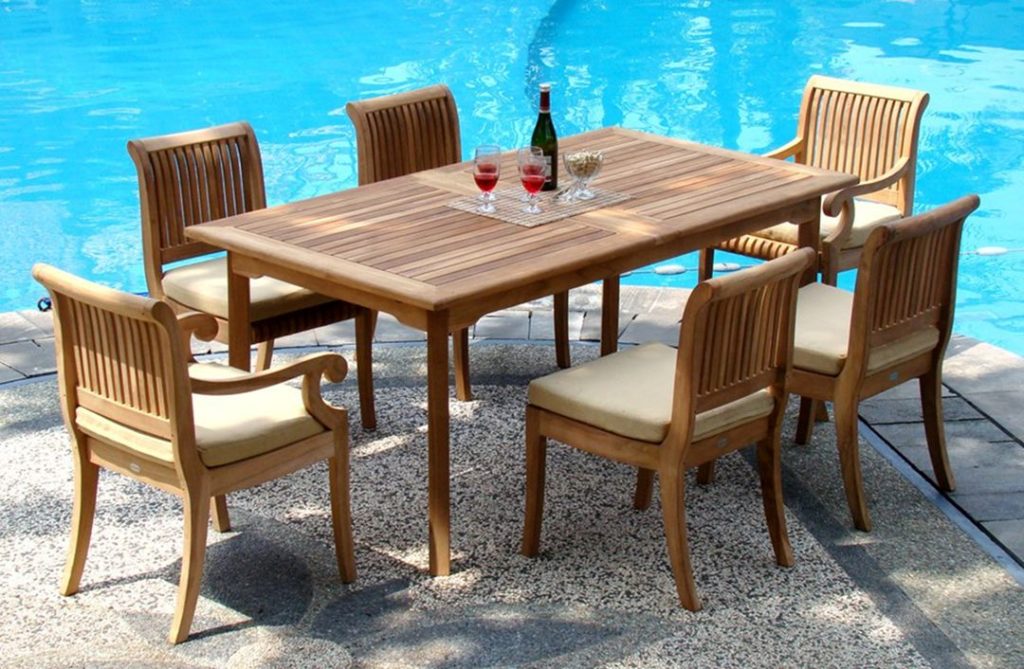 Elegant Outdoor Dining Table Using Teak Wood source Lavorist