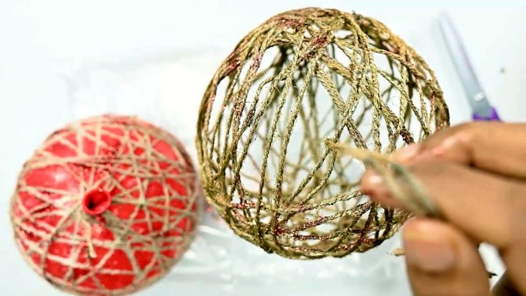 Lilac Christmas ornaments String source Youtube
