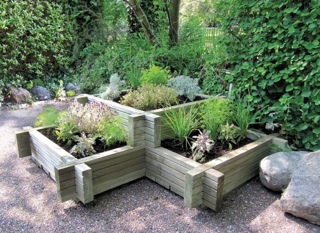 Garden Plant Wood Fence via Ebay