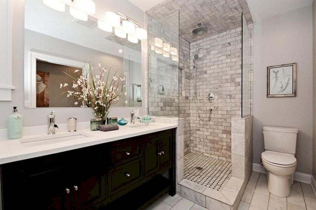 Gorgeous Small Bathroom Ideas via Rhythm of the Home