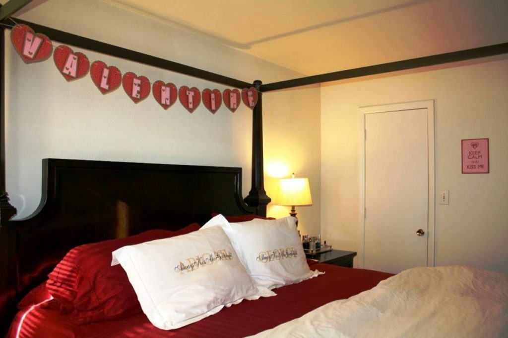 Valentine's Day Bedroom via Real House Design