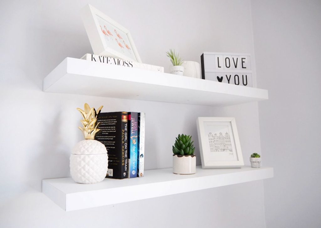 Simple Styling Shelves from Made Up Style